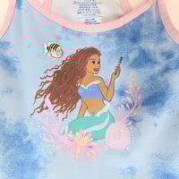 Image 3 of Girls Ariel Blue/Pink Tie-Dye Dress, The Little Mermaid