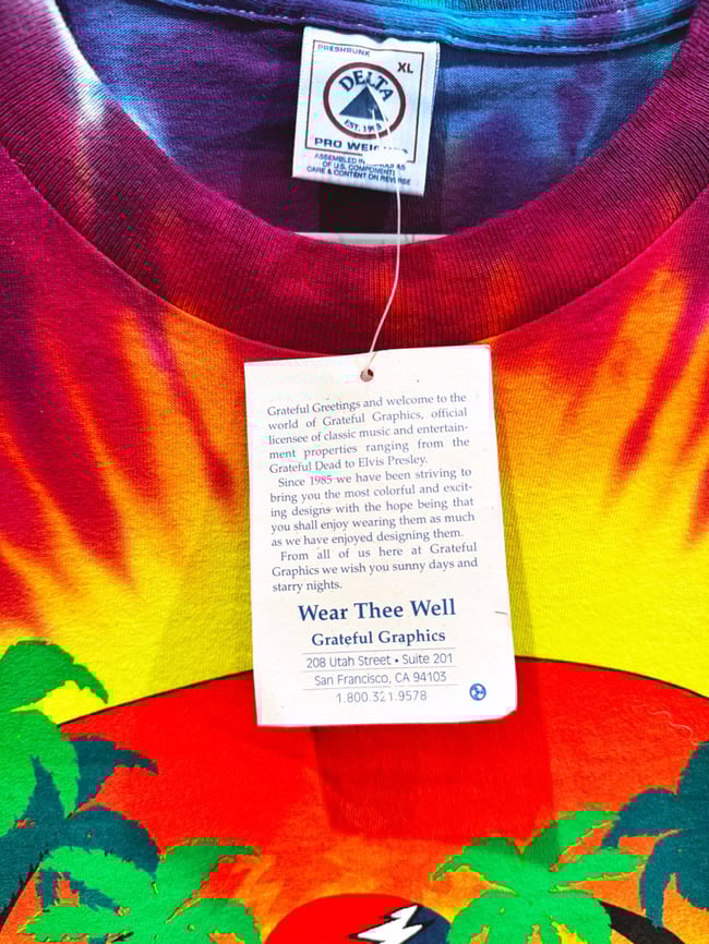 Grateful Dead 1998 ‘Beach Bears’ Longsleeve Shirt - Size XL