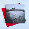 ‘Motorway Bridge' Luxury Christmas Card (single or multipack)