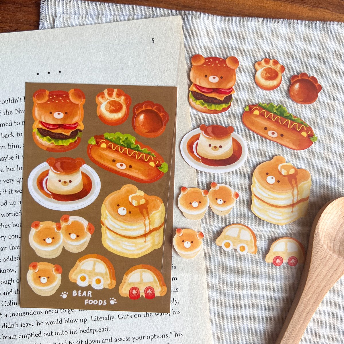 'Bear Foods' Sticker Sheet | etherealartiste