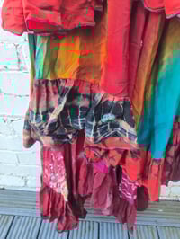 Image 10 of Wanderlust maxi tiered skirt/ Bandeau Dress Red skies  8-16