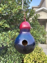 Bottle Gourd Birdhouse w/Copper Accents #2