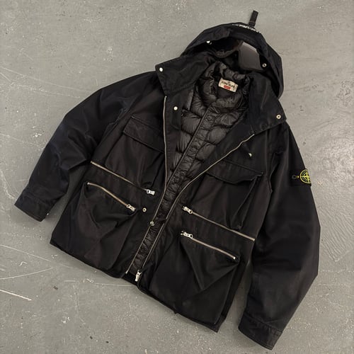 Image of AW 2018 Supreme x Stone Island Raso Gommato Helicopter Jacket, size small