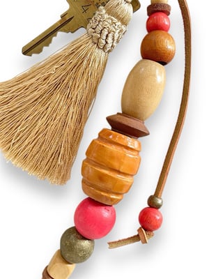 Image of BEAD & TASSEL BAG CHARM #7