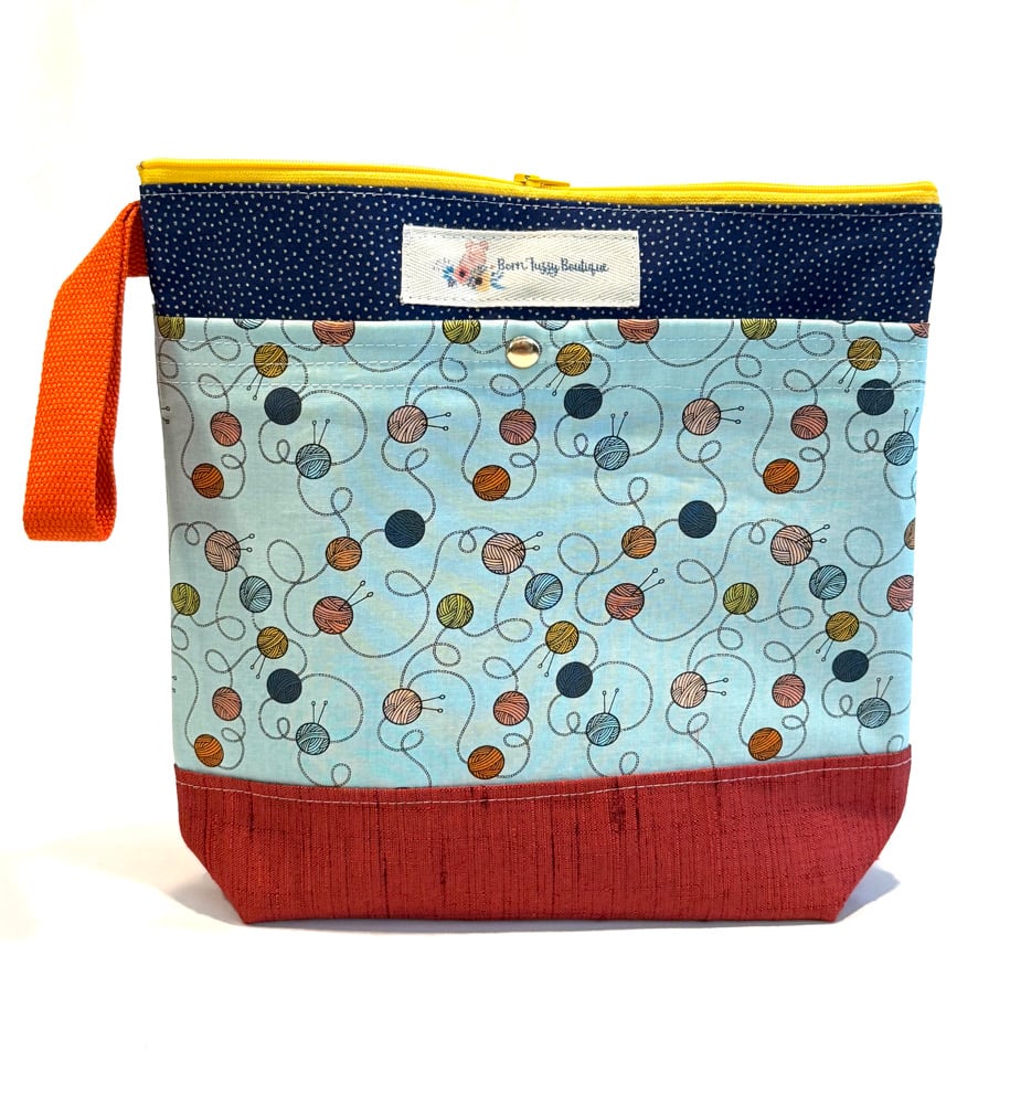 Large Zippered Project bag 🧶 
