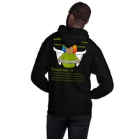 Image 4 of theRainbowAngel Revelation 1-2 Back Unisex Hoodie Not Zip-up!