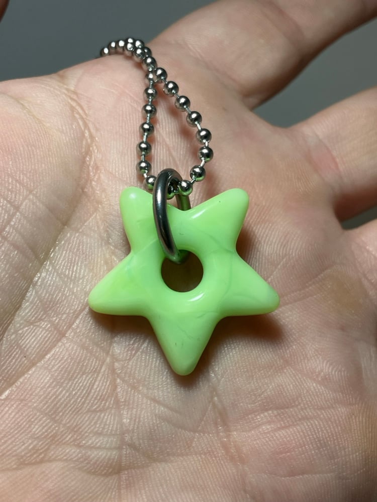 Image of mini milky green star