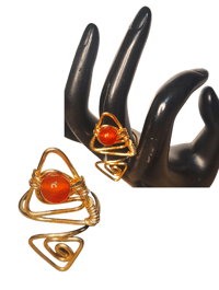 Image 3 of Carnelian adjustable ring