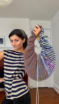 Image 3 of scrunchie bag - knit