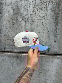 Image 2 of MULTI TONE KANJI HOUSTOM WHITE SOX CUSTOM FITTED CAP