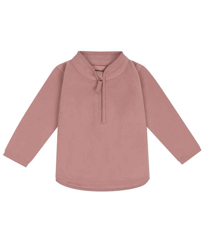 Image of Children’s 3/4 zip up embroidered fleece 
