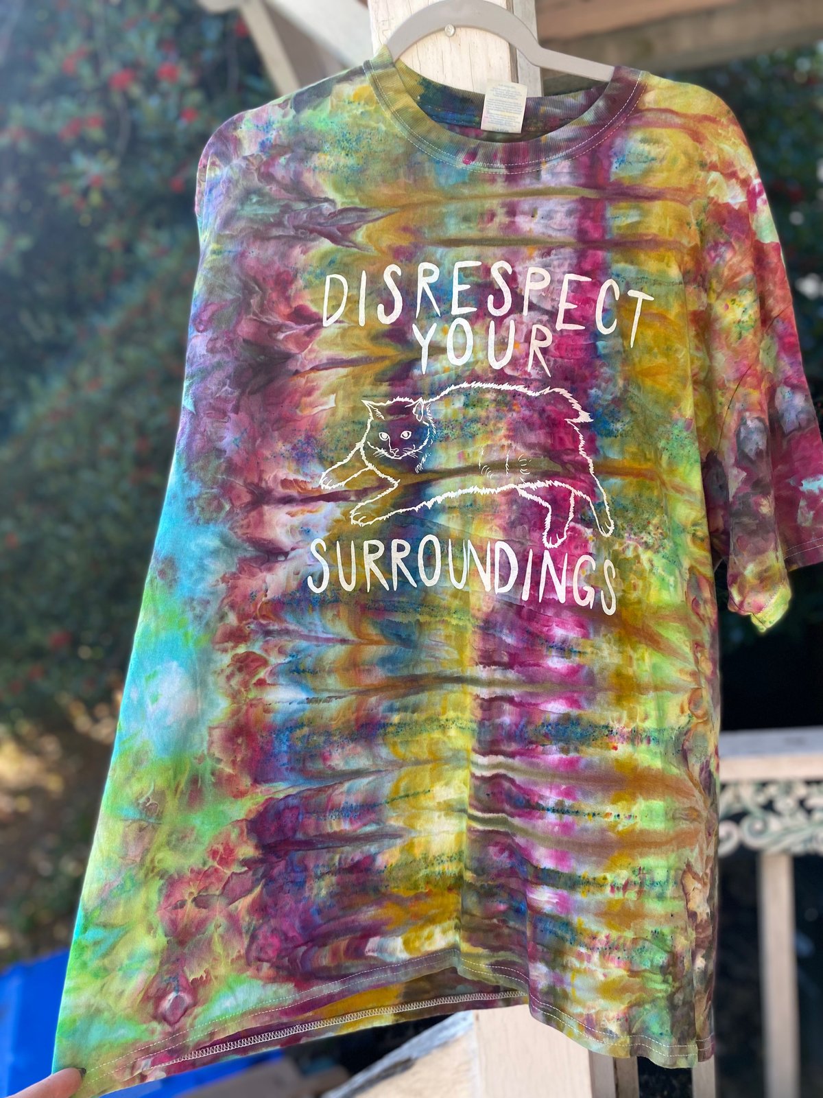 Image of XL Disrespect Your Surroundings Tie Dye Shirt 2