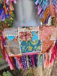 Image 12 of FRILL body cross Sari bag with ruffle -large detachable strap- Protection Eye 1