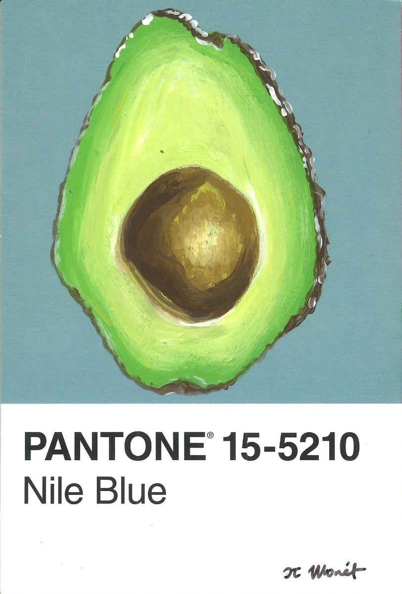 Avocado Pantone Cj Monet Art