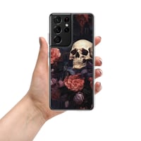 Image 7 of Goth Inspired Baroque Style Painting Skulls and Flowers Clear Case for Samsung®