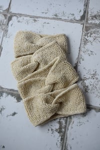 Image 1 of Cross-Over Headband - Handknit Locally