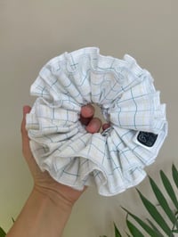 Image 1 of White Check Recycled Fabric Fruff