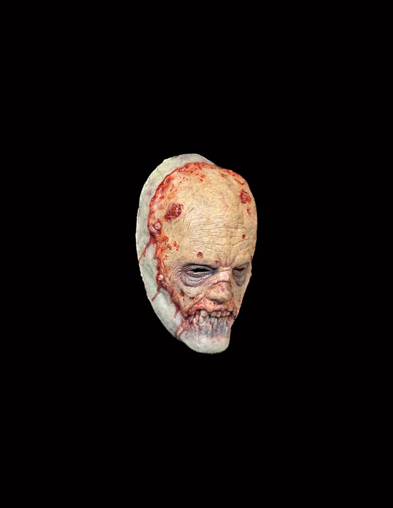 Sickness Human Disguise variant - wearable latex half mask Image 2