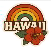Hawaii Vintage Sticker 