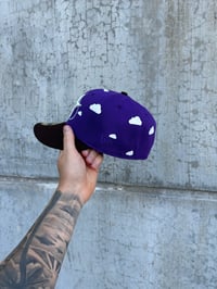 Image 4 of  BROWN VISOR PARTLY CLOUDY MULTI TONE HOUSTON ASTROS CUSTOM FITTED CAP