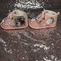 Image 4 of Pink lollipop picture infant boots