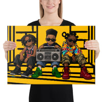 Image 2 of Canvas Print ABC (Amazing Black Children)