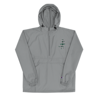 Image 1 of Embroidered Packable Windbreaker - Verde