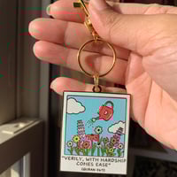 Image 2 of Quran 94:7 Enamel Keychain