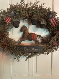 Image 3 of #1... God Bless America ~ 24 in Wreath ~