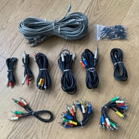 Image 2 of Pair of TEAC PB-64 RCA Patch Bays with Cables and Adapters Bundle • made in Japan