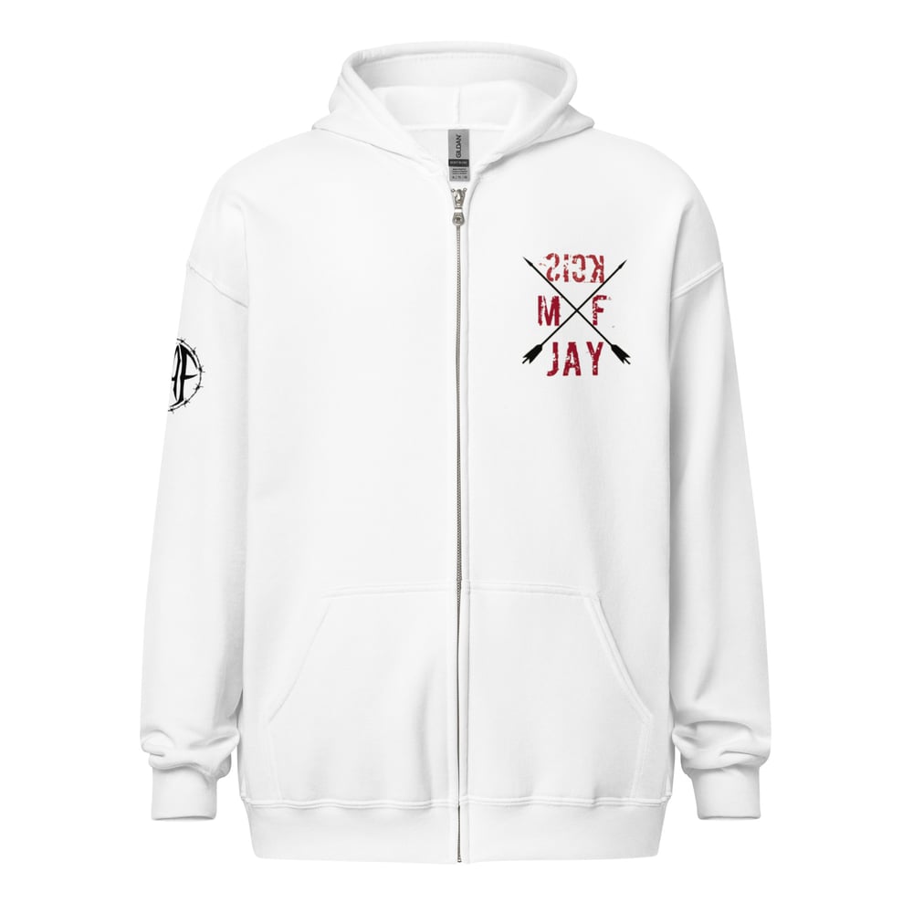Hostile AF heavy blend zip hoodie