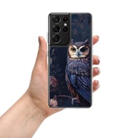 Image 7 of Baroque Style Gothic Inspired Owl Oil Painting Clear Case for Samsung®