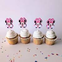 Image 5 of Minnie Mouse Cupcake Toppers dets de 12 y 24