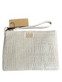 Image 1 of Steve Madden Mixed Logo Embossed Wristlet