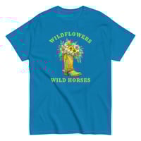 Image 12 of Unisex classic tee, Wildflowers Wild Horses Cowgirl Western Boot Sunflowers Tee