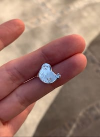 Image 2 of silver seal earring/pendant - preorder