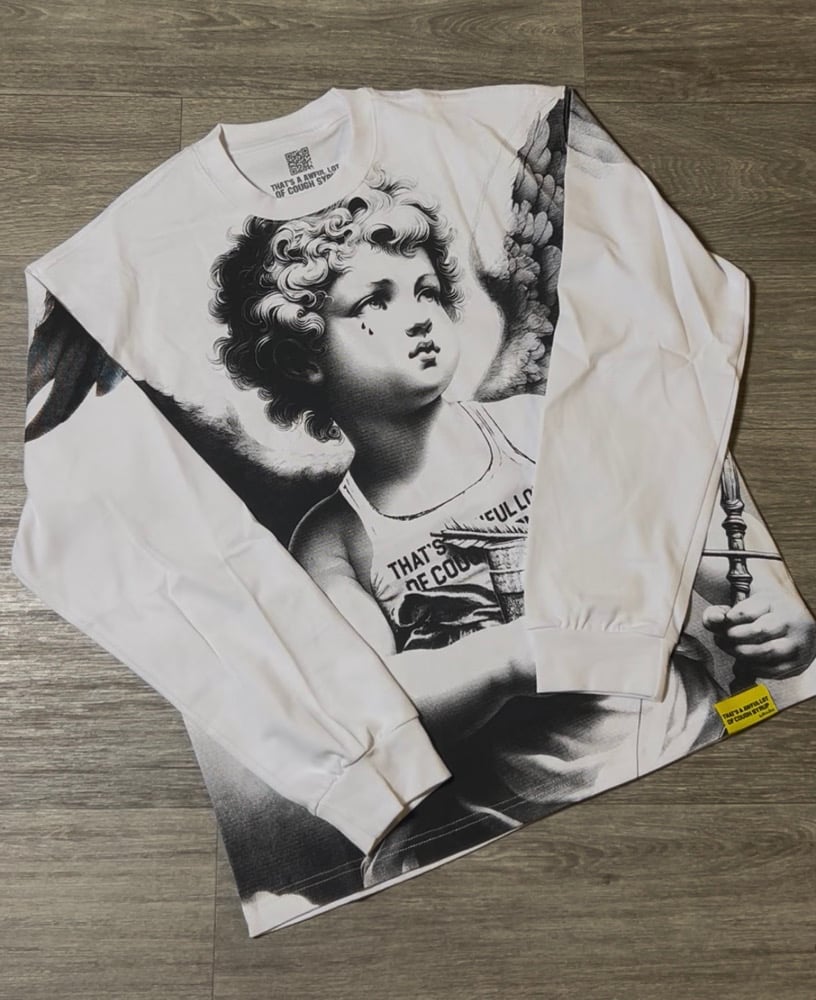Image of Cough Syrup White Long Sleeve Shirt