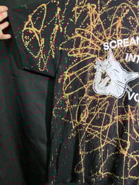 Image 2 of 2XL Bleach Dye Scream Into The Void Tie Dye 