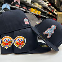 Image 1 of New Era 59Fifty HOUSTON Oilers Navy Probowl