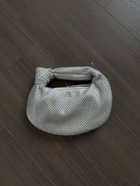 white diamond purse 