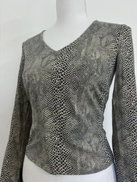 Image 2 of 00s Snake long sleeve top // S