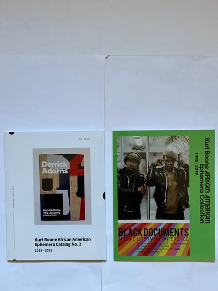 Image of KURT BOONE AFRICAN AMERICAN EPHEMERA CATALOG 1 and 2