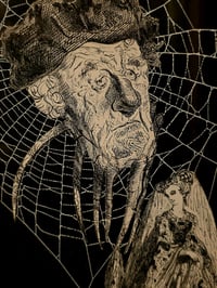 Image 2 of 1800s Gustave Dore Spiders - with real preserved webs