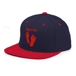 Image of Red 2 Feet Snapback