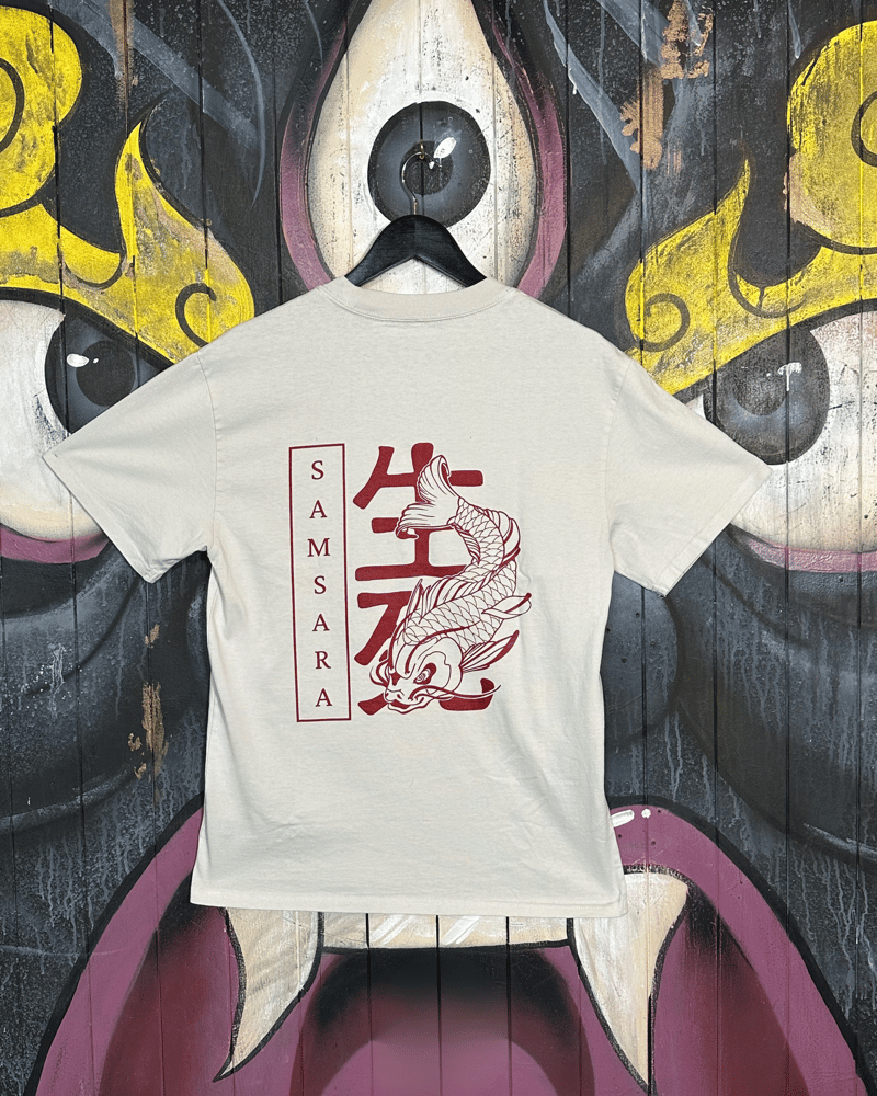 Image of Koi Print Tee in Bone