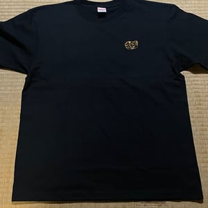 Image of Okame/Hyottoko embroidered t shirts designed by Horiyen