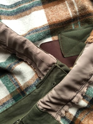 Image of Nwn- Utility Flannel Shorts in Baggy Fit