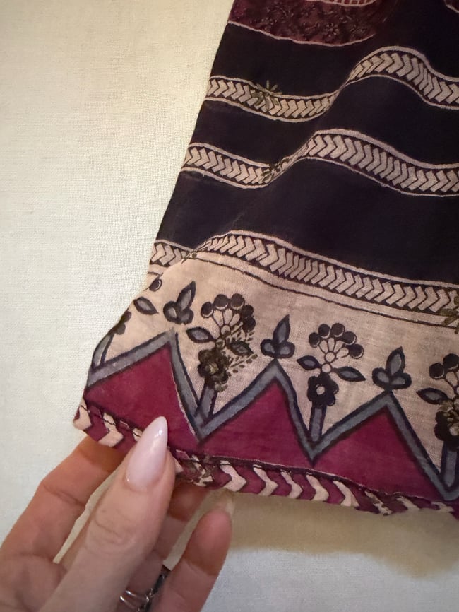 late 60s early 1970s Indian cotton gauze voile dress bohemian festival 