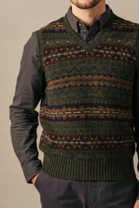 Image 17 of Fair Isle Vest - Made in Scotland