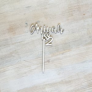 Image of Wooden Cake Topper